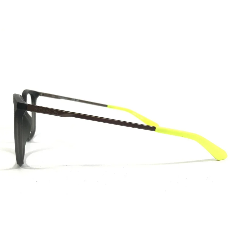 Dragon Eyeglasses Frames ZIGGY LL ION 022 Matte Dark Gray Square 55-20-145